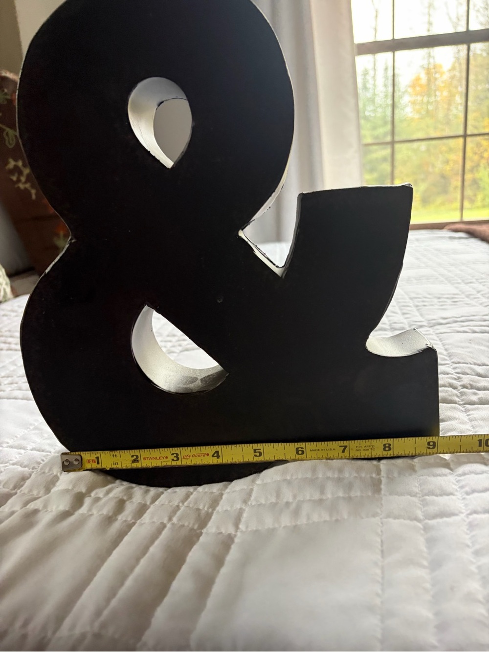 Brown Metal Ampersand Decorative Accent -